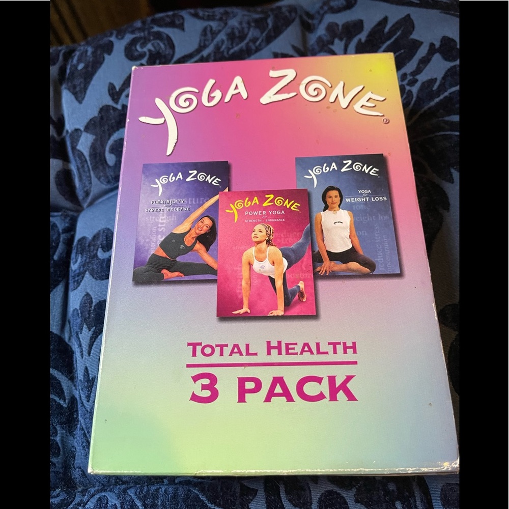 Yoga Zone Total Heath 3 Pack DVD Set